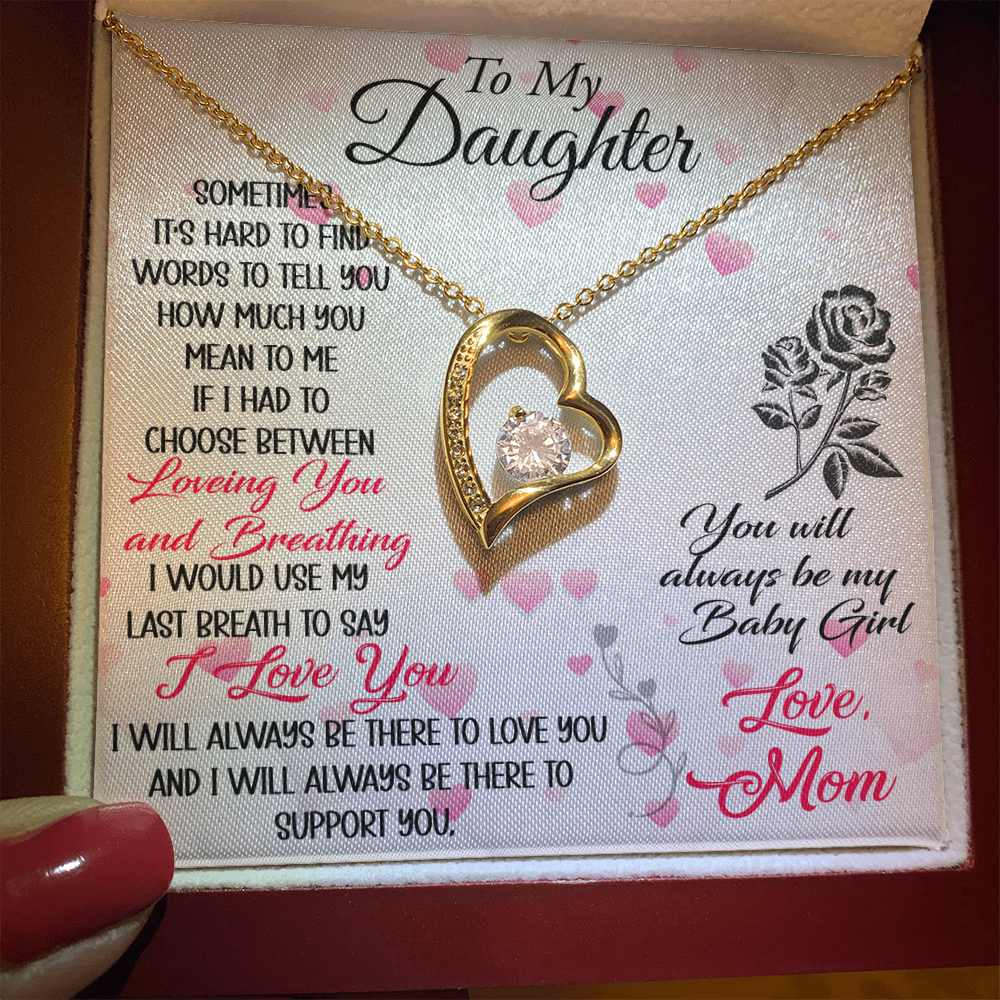 To My Mother in Law Forever Love Heart Necklace - Luxury Family Matching Gift from Daughter in Law for Birthday, Christmas, or any Special Occasion