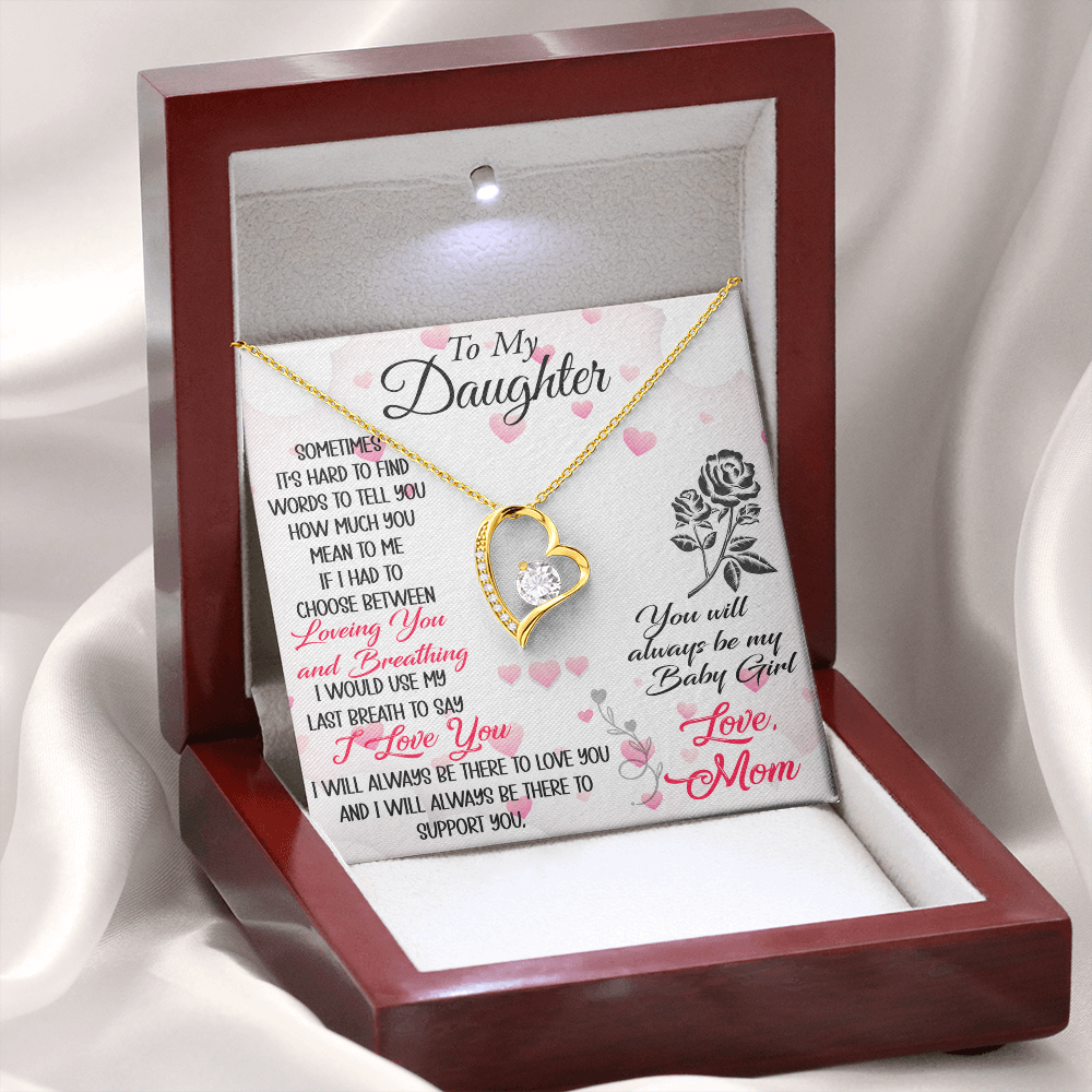 To My Mother in Law Forever Love Heart Necklace - Luxury Family Matching Gift from Daughter in Law for Birthday, Christmas, or any Special Occasion