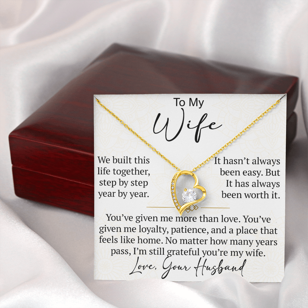 Forever Love Necklace Gift for Wife from Husband, To My Soulmate Wedding Anniversary Gift, Surprise Your Lover Gift on Special Occasions