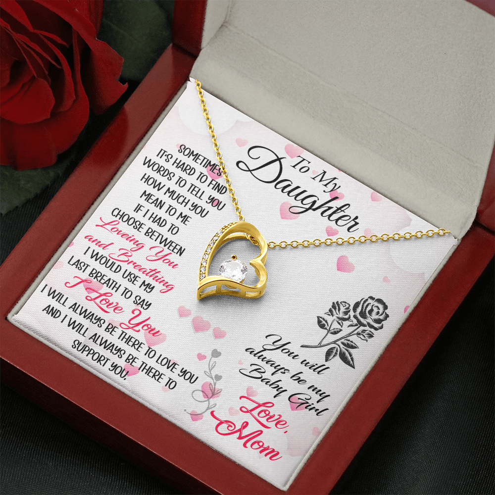 To My Mother in Law Forever Love Heart Necklace - Luxury Family Matching Gift from Daughter in Law for Birthday, Christmas, or any Special Occasion