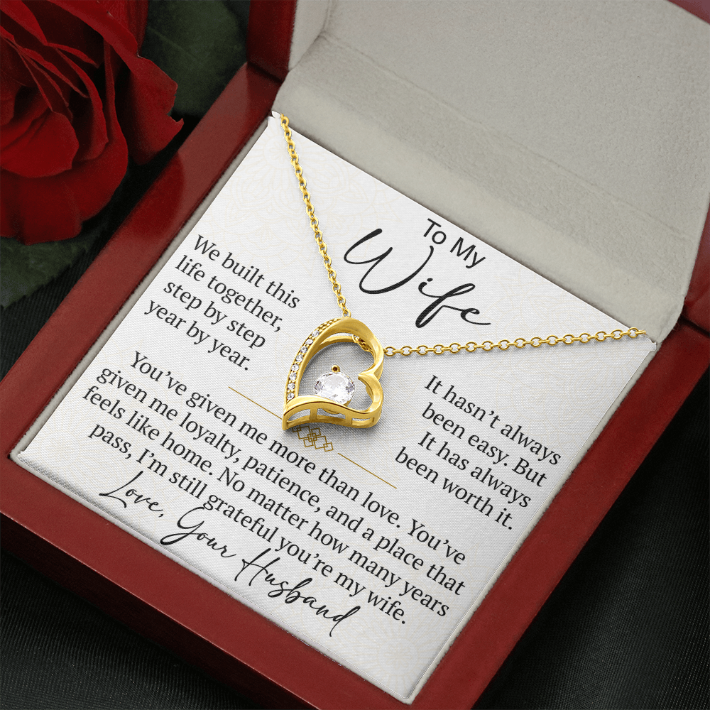 Forever Love Necklace Gift for Wife from Husband, To My Soulmate Wedding Anniversary Gift, Surprise Your Lover Gift on Special Occasions