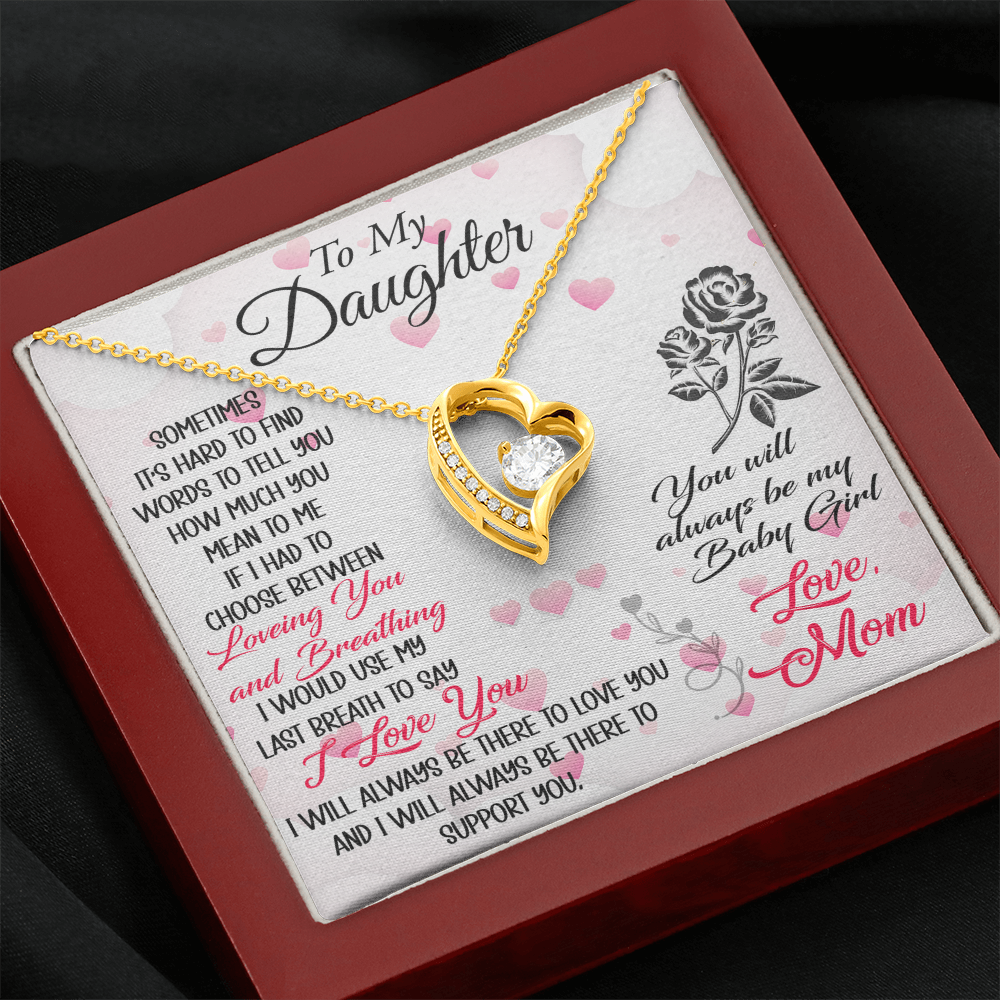 To My Mother in Law Forever Love Heart Necklace - Luxury Family Matching Gift from Daughter in Law for Birthday, Christmas, or any Special Occasion