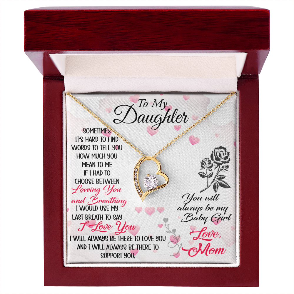 To My Mother in Law Forever Love Heart Necklace - Luxury Family Matching Gift from Daughter in Law for Birthday, Christmas, or any Special Occasion