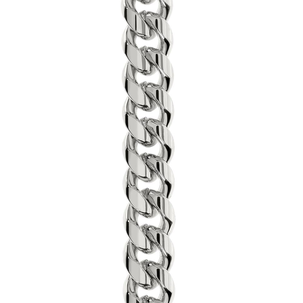 To My Husband Cuban Link Chain Necklace Love Message Anniversary Gift from Wife (134078527321)