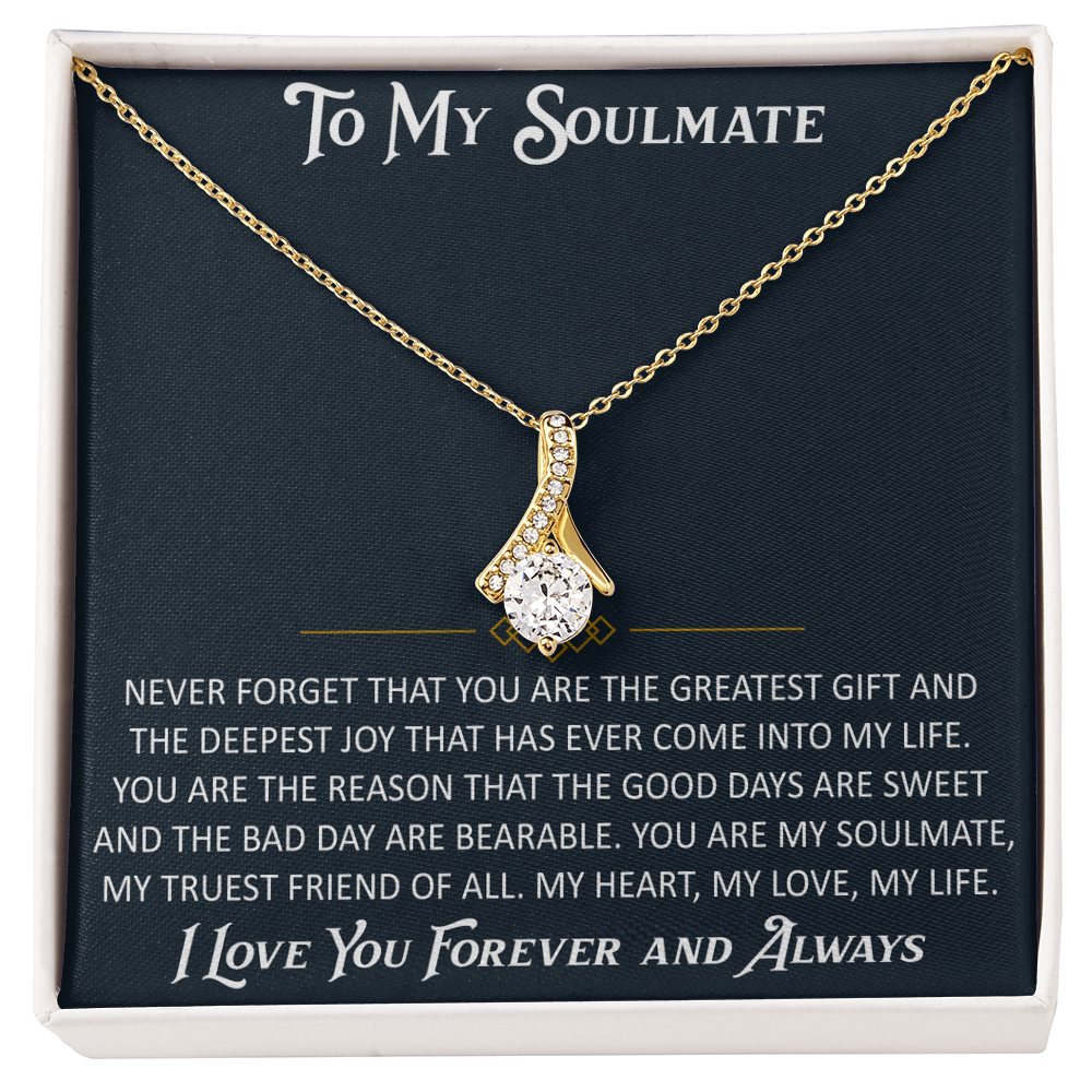 Gift for My Soulmate Alluring Beauty Necklace Engagement Jewelry For Future Wife (133603964867)