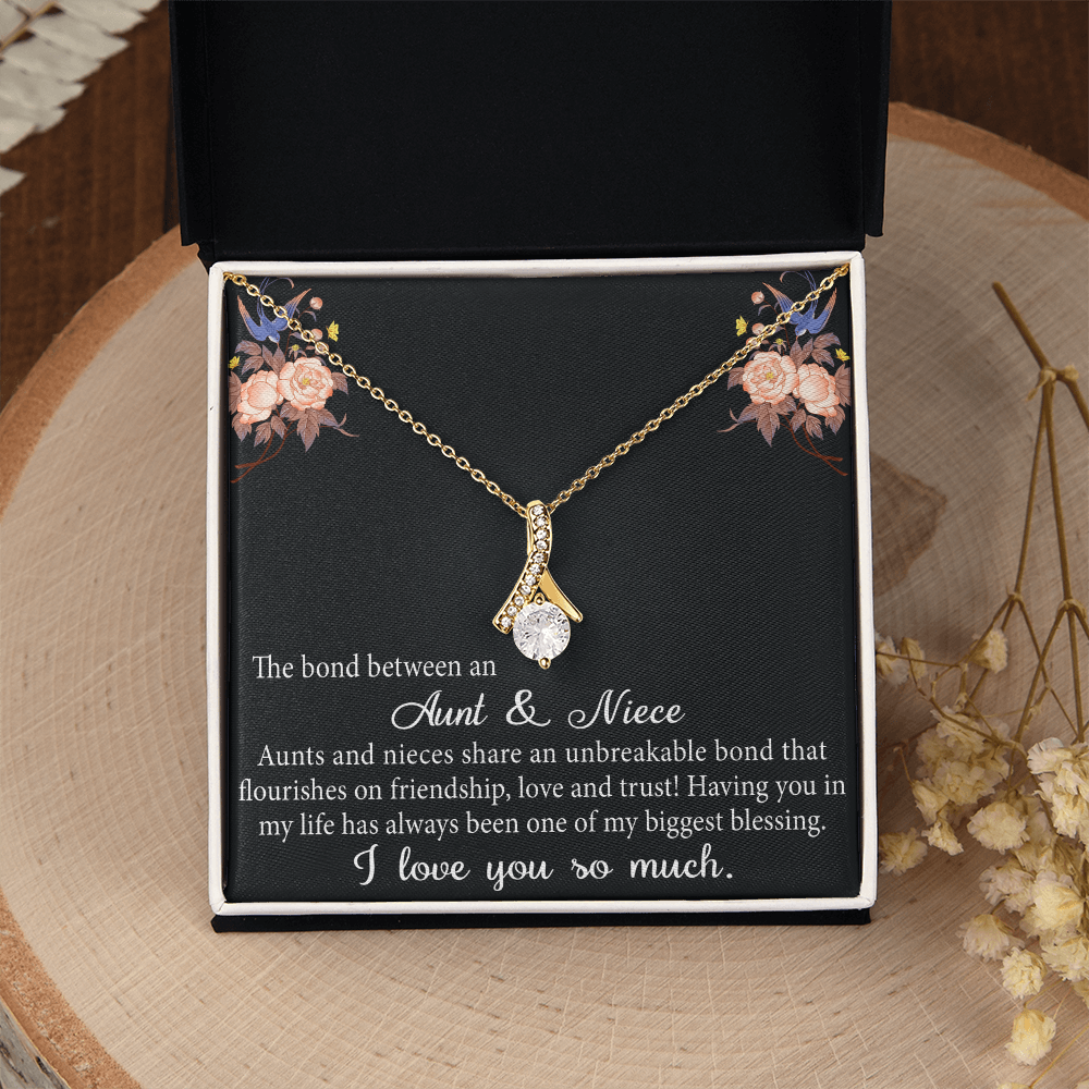 Aunt and Niece Gift Niece Keepsakes Alluring Necklace Auntie to Niece Jewelry (133716040134)
