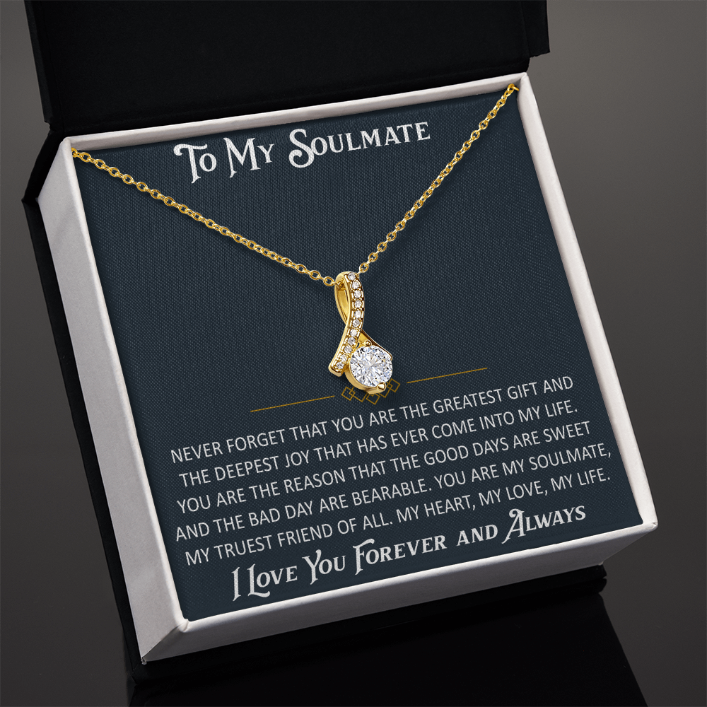 Gift for My Soulmate Alluring Beauty Necklace Engagement Jewelry For Future Wife (133603964867)