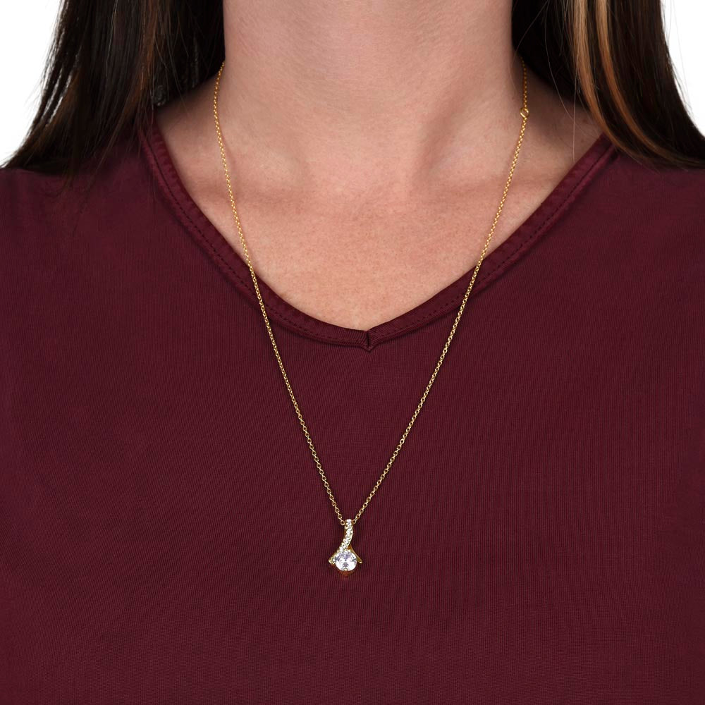Dad To Daughter Alluring Necklace Heartfelt Birthday Gift For Adult Daughter Graduation Jewelry Wedding Keepsake Present