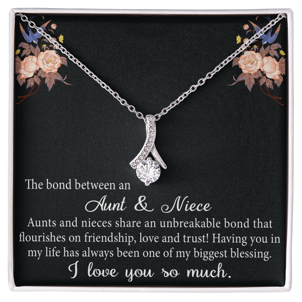 Aunt and Niece Gift Niece Keepsakes Alluring Necklace Auntie to Niece Jewelry (133716040134)