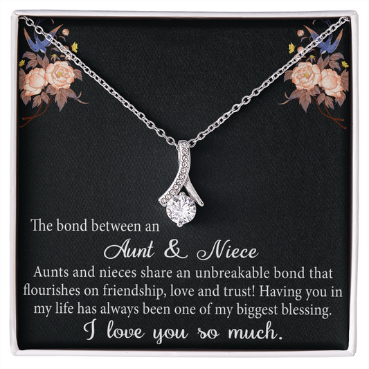 Aunt and Niece Gift Niece Keepsakes Alluring Necklace Auntie to Niece Jewelry (133716040134)