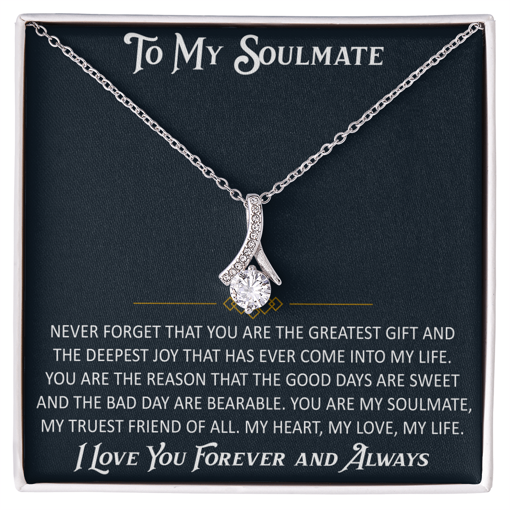 Gift for My Soulmate Alluring Beauty Necklace Engagement Jewelry For Future Wife (133603964867)