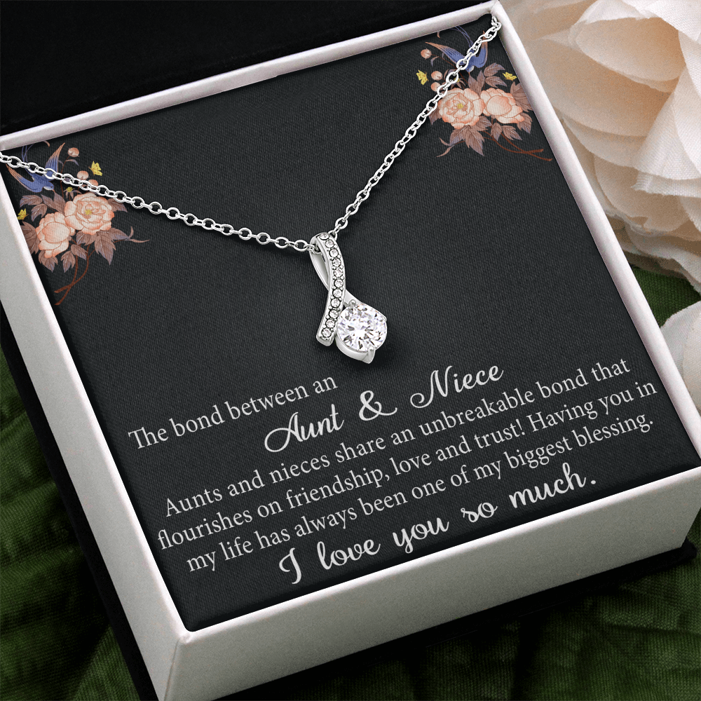 Aunt and Niece Gift Niece Keepsakes Alluring Necklace Auntie to Niece Jewelry (133716040134)