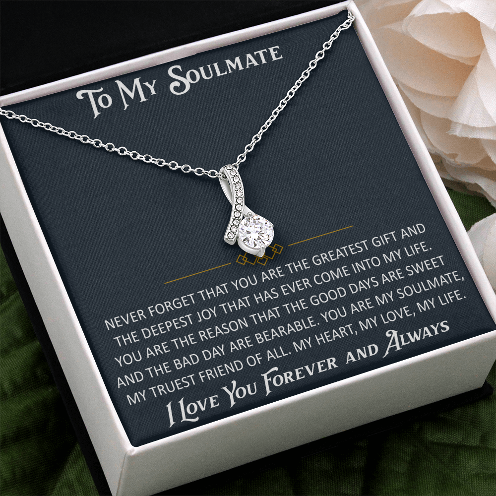 Gift for My Soulmate Alluring Beauty Necklace Engagement Jewelry For Future Wife (133603964867)