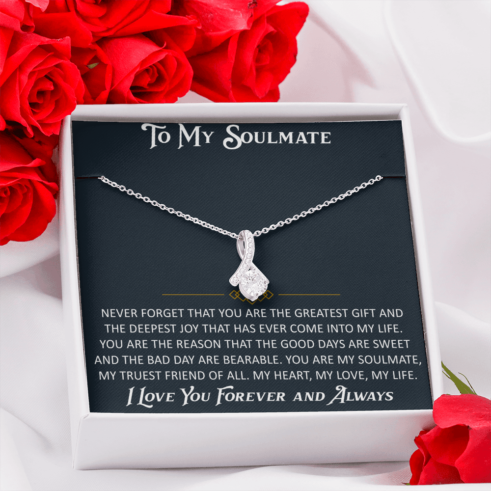 Gift for My Soulmate Alluring Beauty Necklace Engagement Jewelry For Future Wife (133603964867)