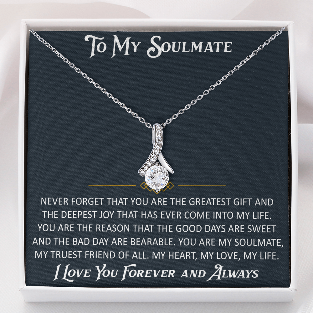 Gift for My Soulmate Alluring Beauty Necklace Engagement Jewelry For Future Wife (133603964867)