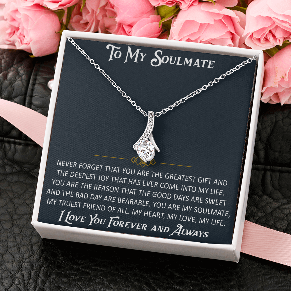 Gift for My Soulmate Alluring Beauty Necklace Engagement Jewelry For Future Wife (133603964867)