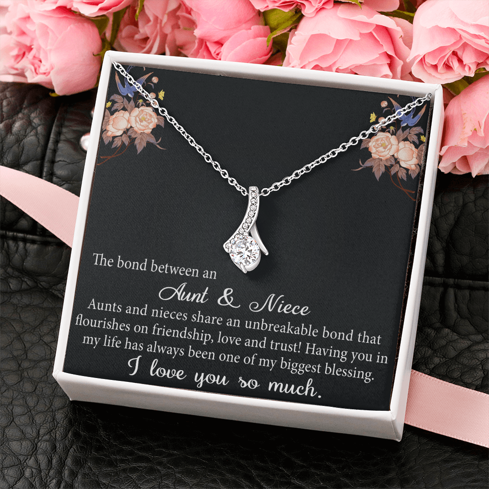 Aunt and Niece Gift Niece Keepsakes Alluring Necklace Auntie to Niece Jewelry (133716040134)