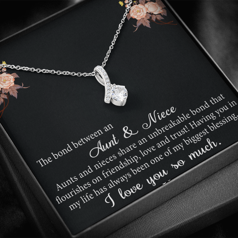 Aunt and Niece Gift Niece Keepsakes Alluring Necklace Auntie to Niece Jewelry (133716040134)