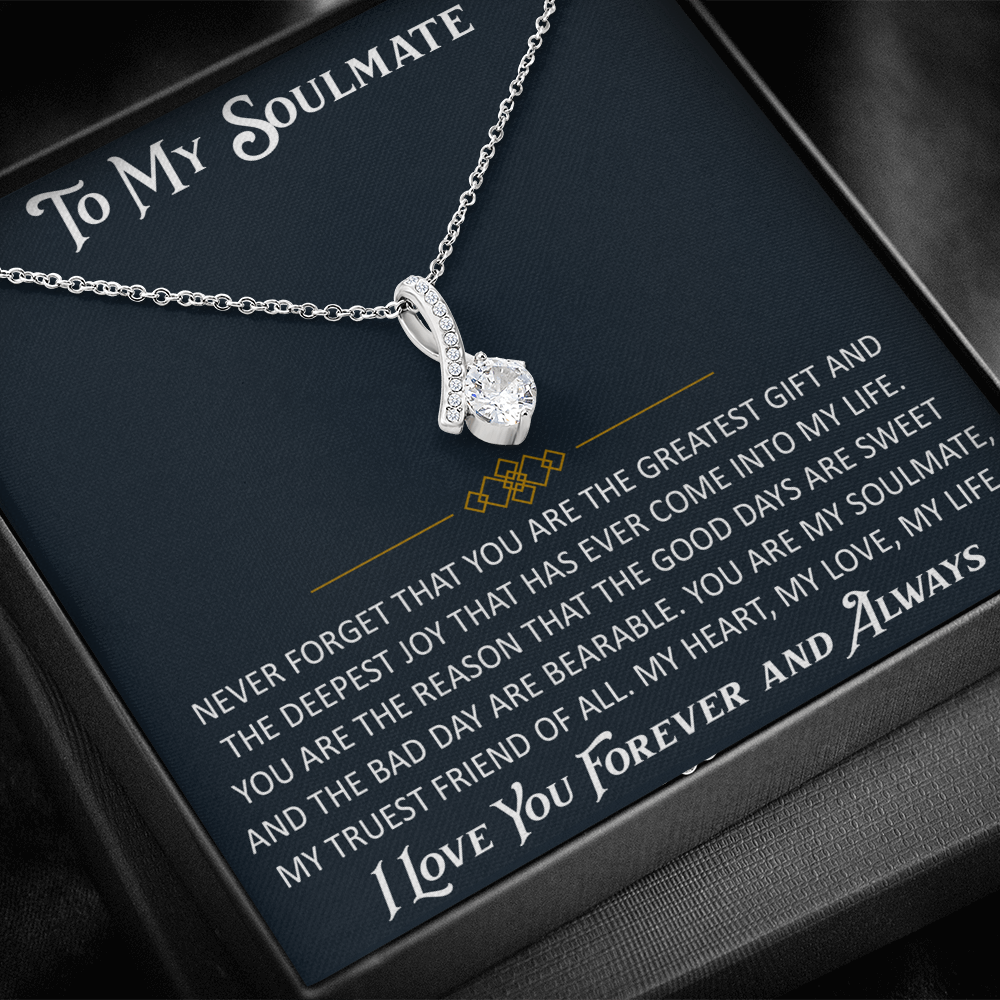 Gift for My Soulmate Alluring Beauty Necklace Engagement Jewelry For Future Wife (133603964867)