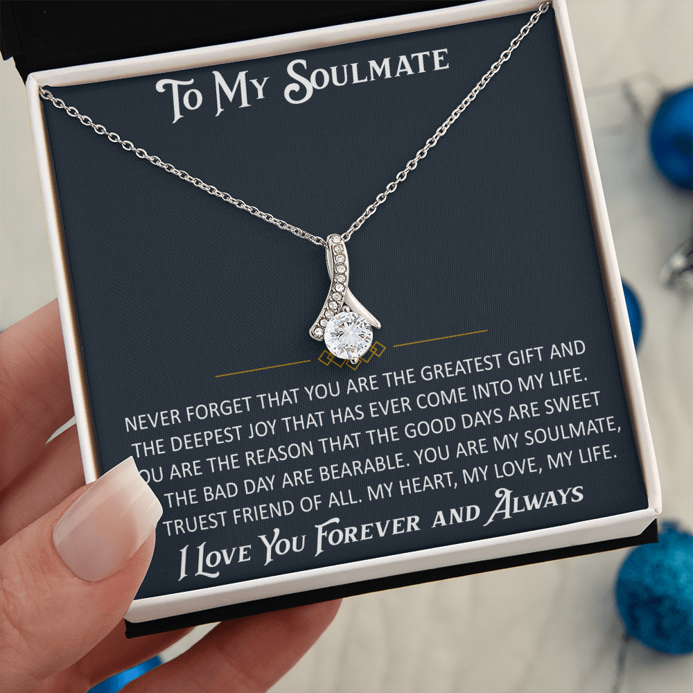 Gift for My Soulmate Alluring Beauty Necklace Engagement Jewelry For Future Wife (133603964867)