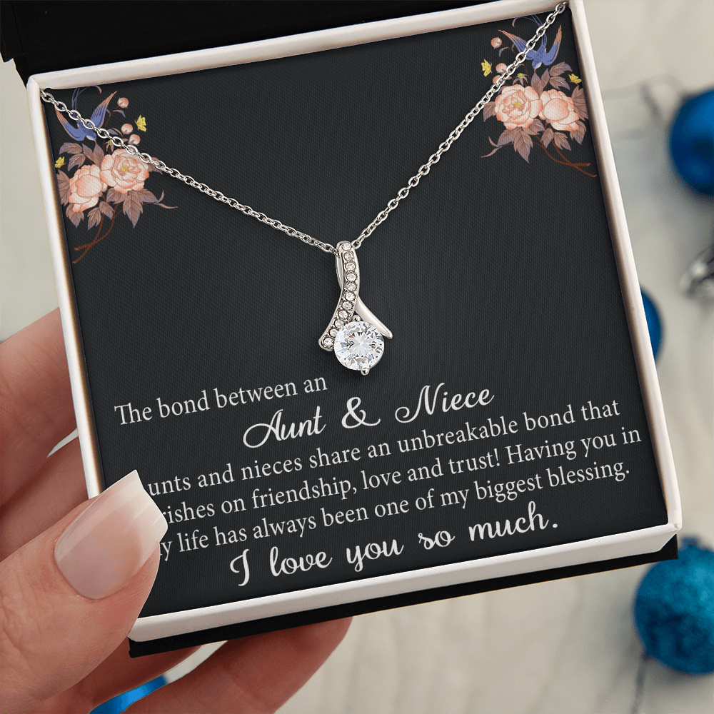Aunt and Niece Gift Niece Keepsakes Alluring Necklace Auntie to Niece Jewelry (133716040134)