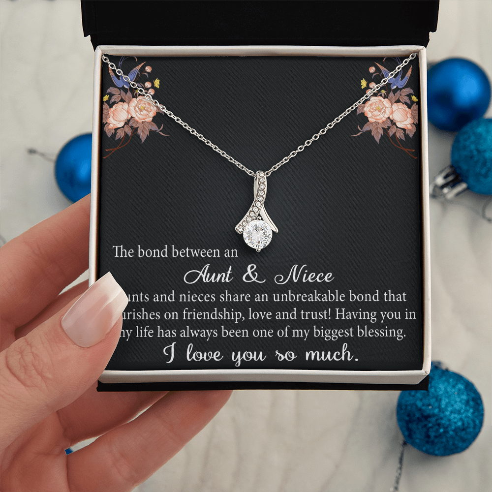 Aunt and Niece Gift Niece Keepsakes Alluring Necklace Auntie to Niece Jewelry (133716040134)