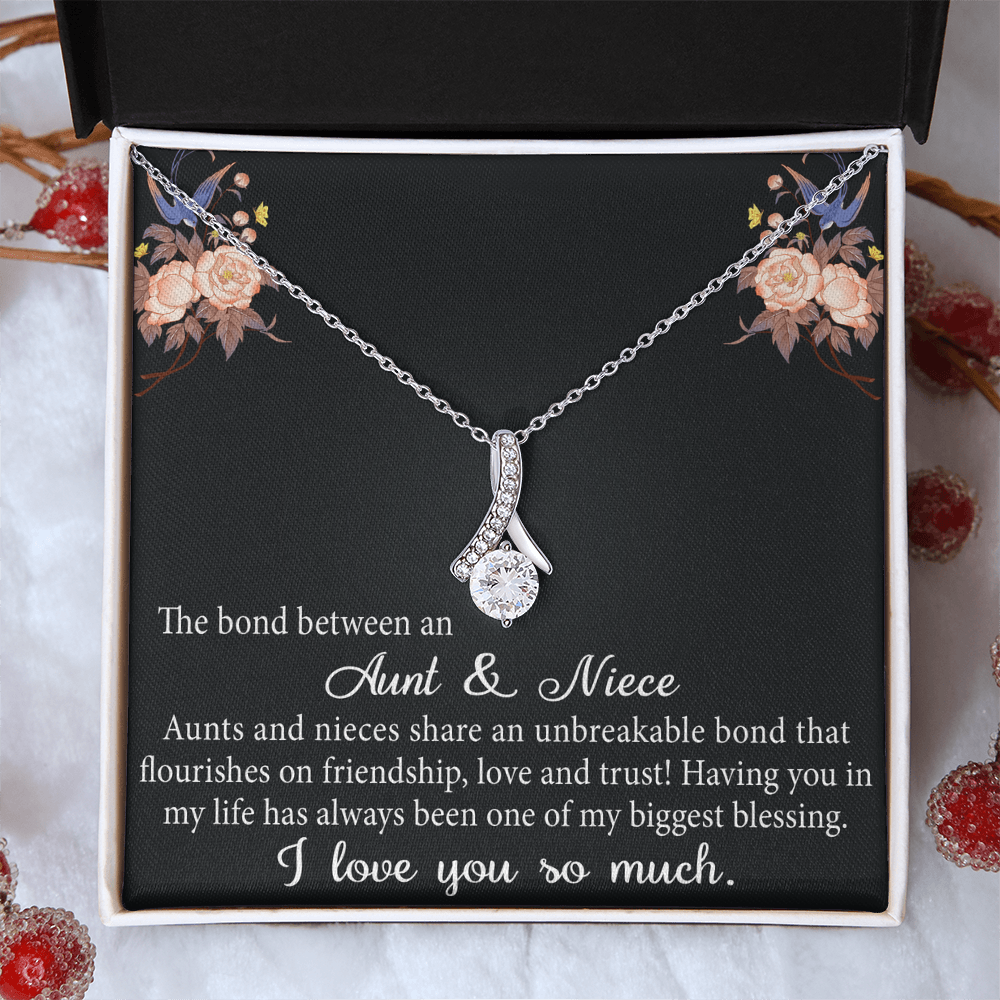 Aunt and Niece Gift Niece Keepsakes Alluring Necklace Auntie to Niece Jewelry (133716040134)