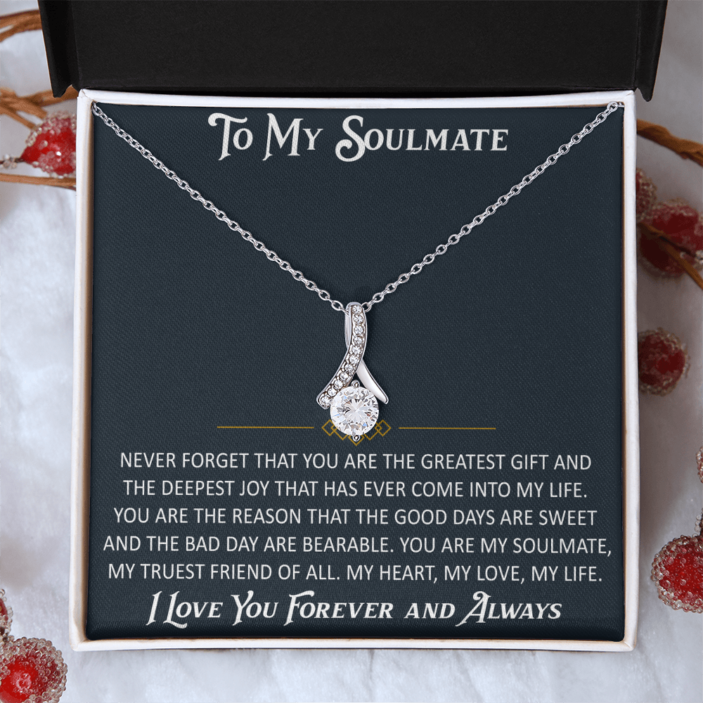 Gift for My Soulmate Alluring Beauty Necklace Engagement Jewelry For Future Wife (133603964867)