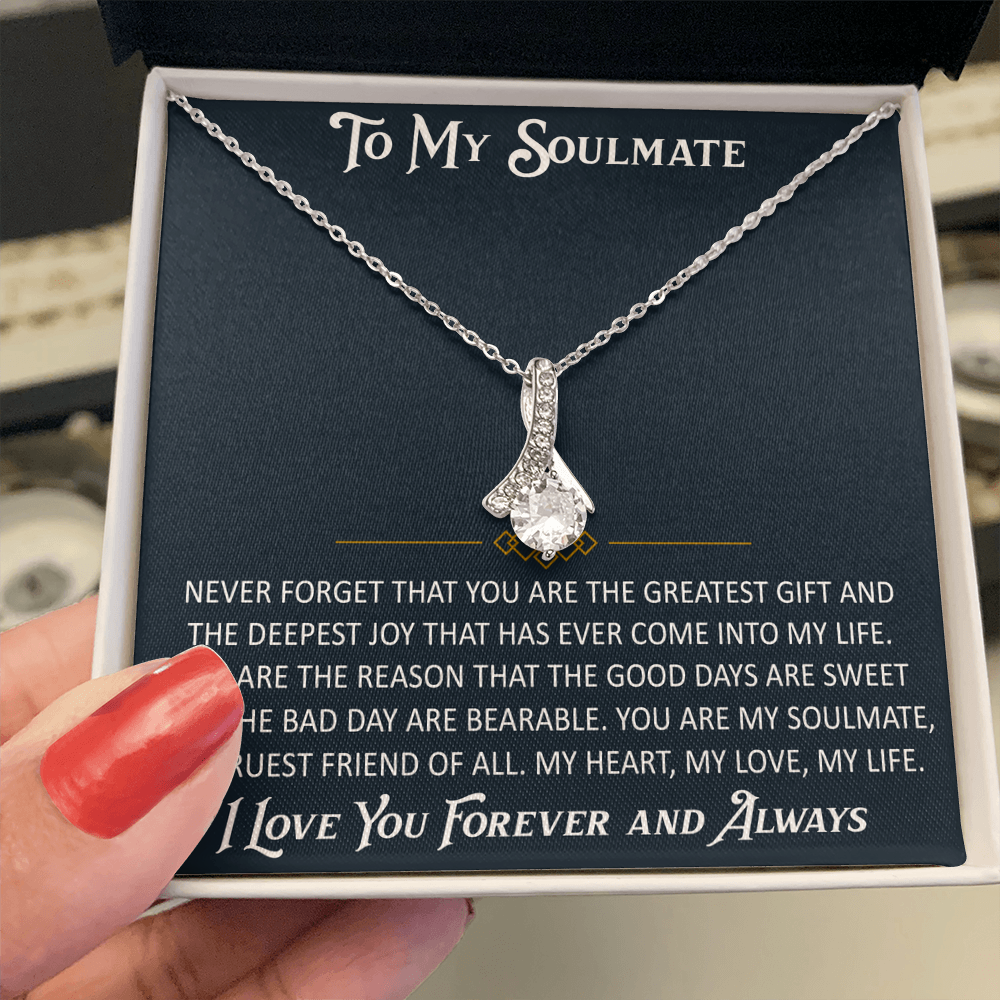 Gift for My Soulmate Alluring Beauty Necklace Engagement Jewelry For Future Wife (133603964867)