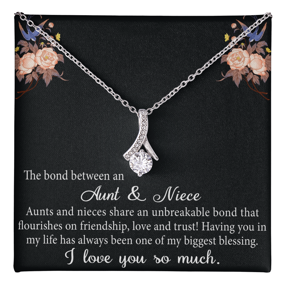 Aunt and Niece Gift Niece Keepsakes Alluring Necklace Auntie to Niece Jewelry (133716040134)