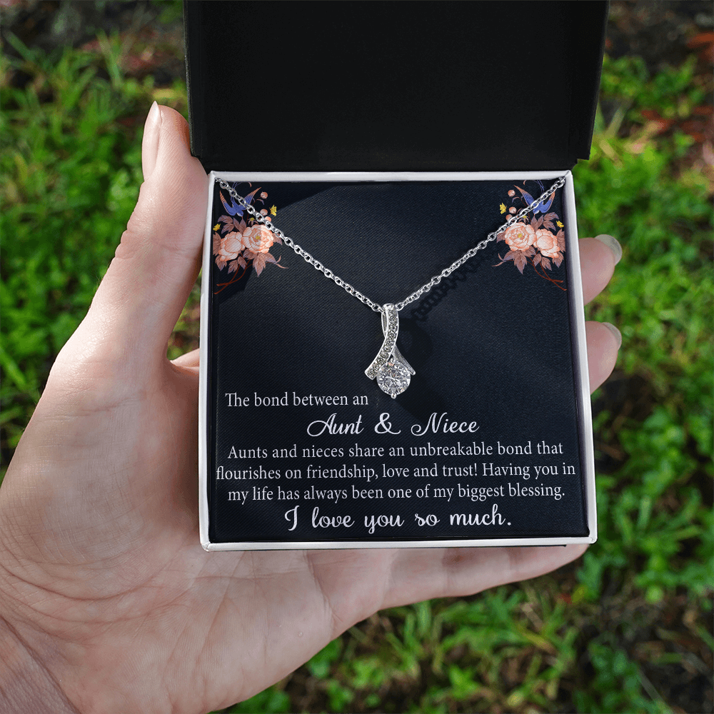 Aunt and Niece Gift Niece Keepsakes Alluring Necklace Auntie to Niece Jewelry (133716040134)