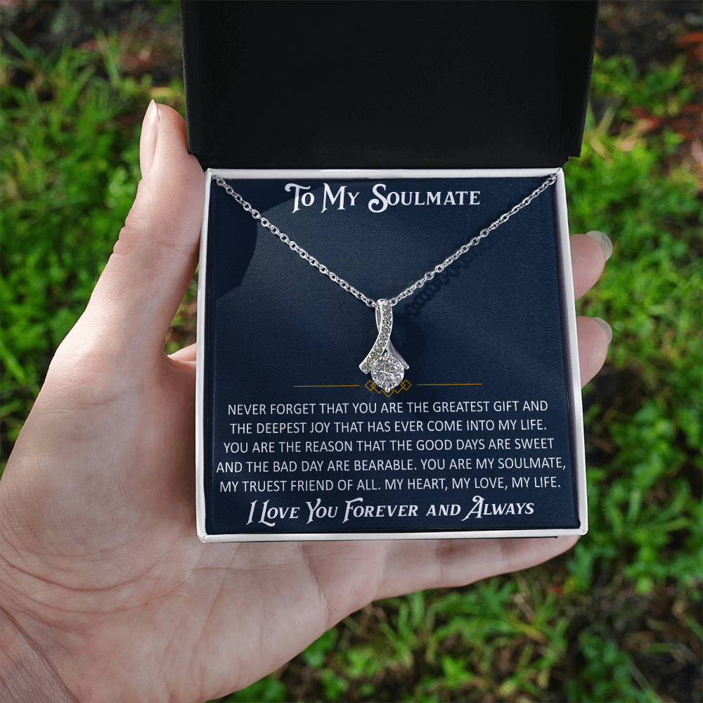 Gift for My Soulmate Alluring Beauty Necklace Engagement Jewelry For Future Wife (133603964867)