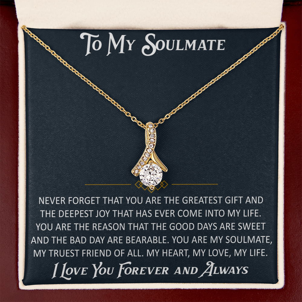 Gift for My Soulmate Alluring Beauty Necklace Engagement Jewelry For Future Wife (133603964867)