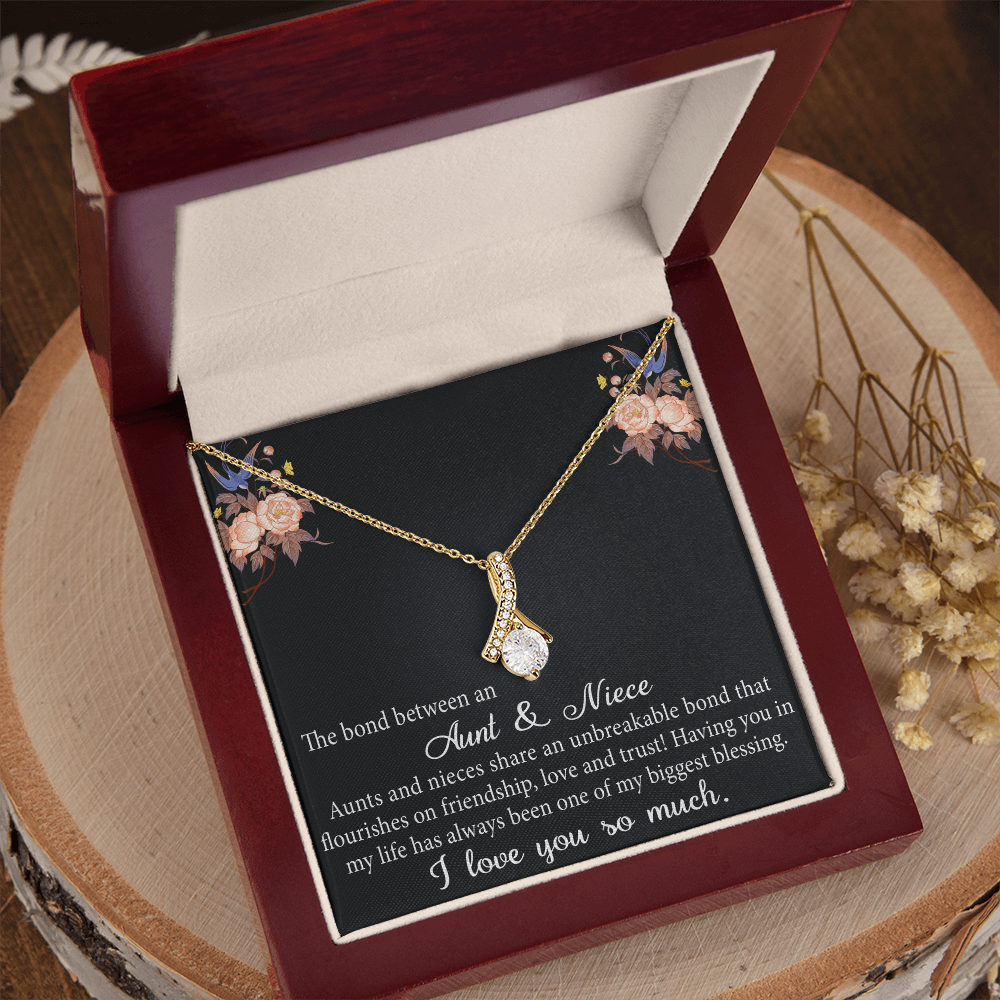 Aunt and Niece Gift Niece Keepsakes Alluring Necklace Auntie to Niece Jewelry (133716040134)