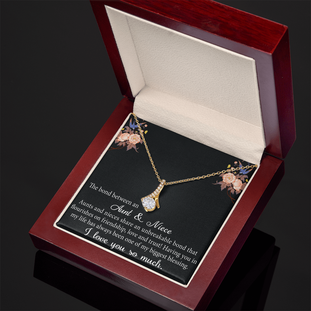 Aunt and Niece Gift Niece Keepsakes Alluring Necklace Auntie to Niece Jewelry (133716040134)