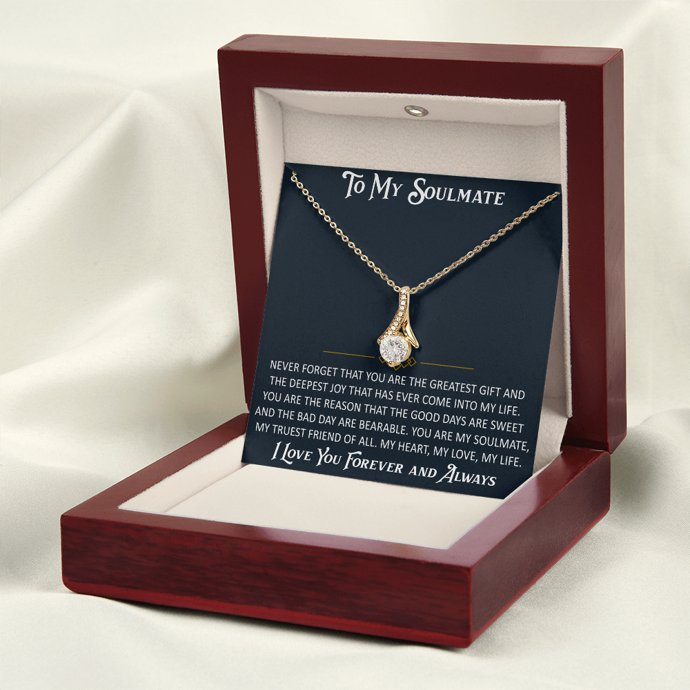 Gift for My Soulmate Alluring Beauty Necklace Engagement Jewelry For Future Wife (133603964867)