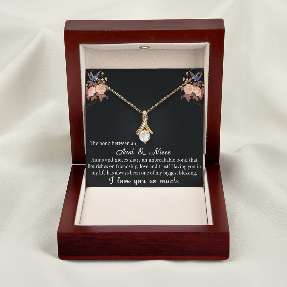 Aunt and Niece Gift Niece Keepsakes Alluring Necklace Auntie to Niece Jewelry (133716040134)