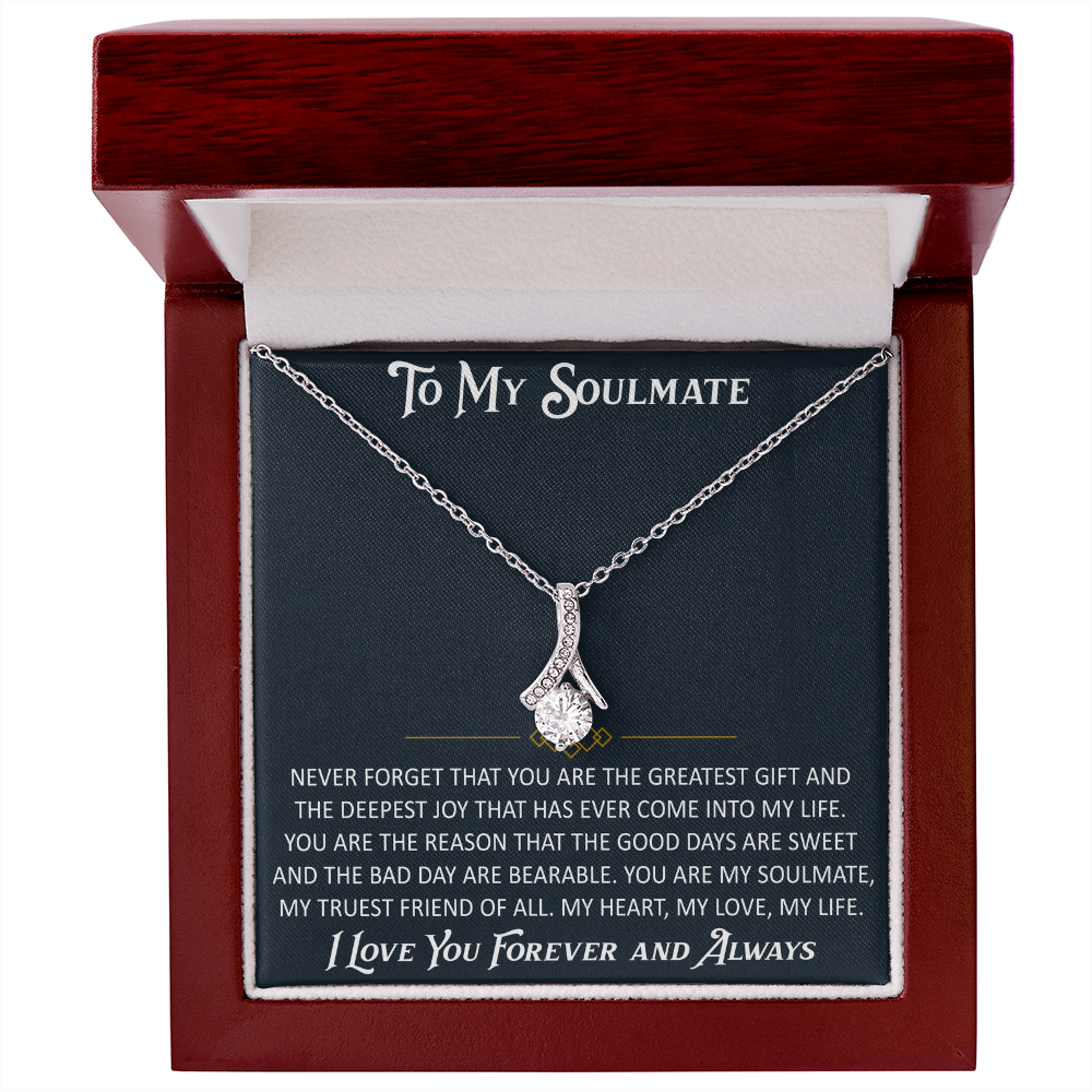 Gift for My Soulmate Alluring Beauty Necklace Engagement Jewelry For Future Wife (133603964867)