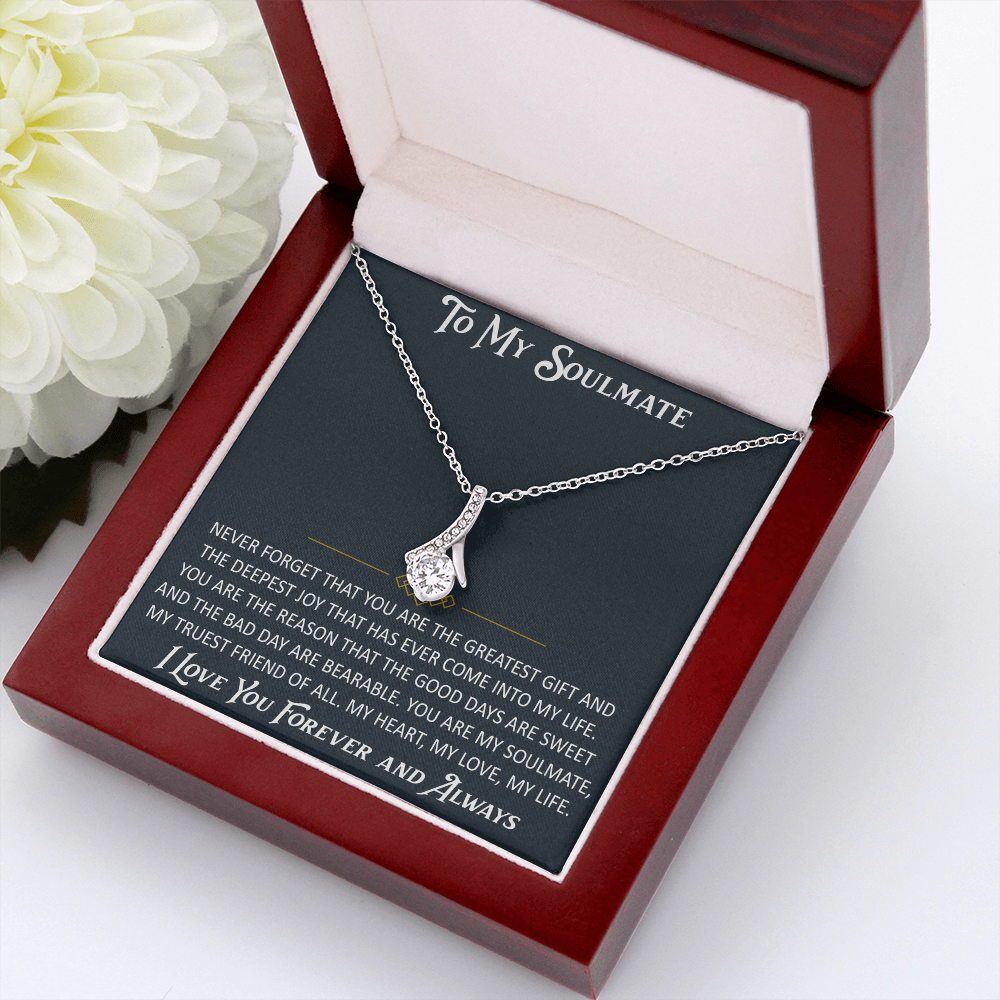 Gift for My Soulmate Alluring Beauty Necklace Engagement Jewelry For Future Wife (133603964867)