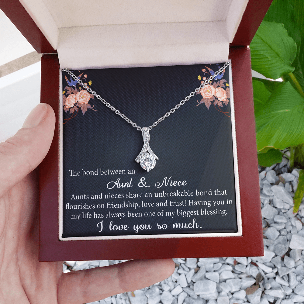 Aunt and Niece Gift Niece Keepsakes Alluring Necklace Auntie to Niece Jewelry (133716040134)