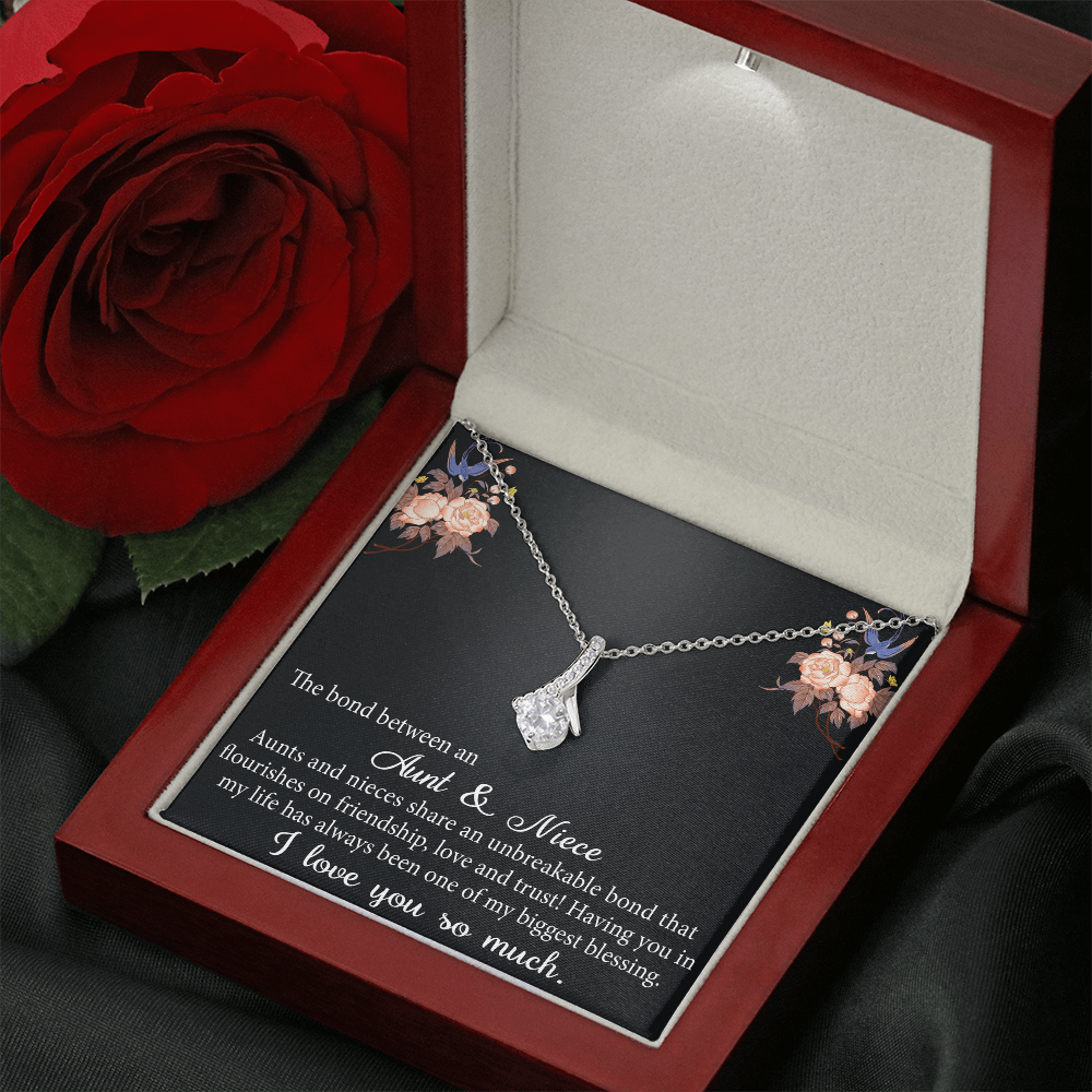 Aunt and Niece Gift Niece Keepsakes Alluring Necklace Auntie to Niece Jewelry (133716040134)