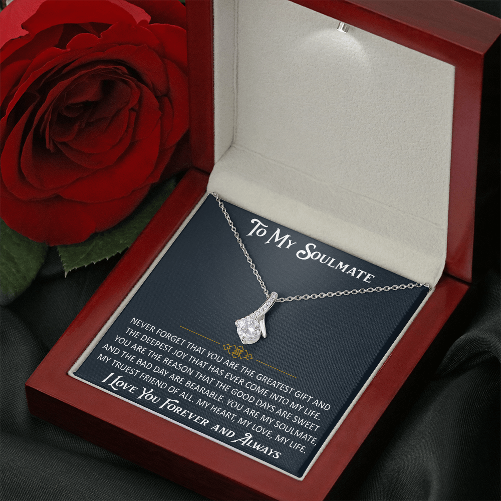 Gift for My Soulmate Alluring Beauty Necklace Engagement Jewelry For Future Wife (133603964867)