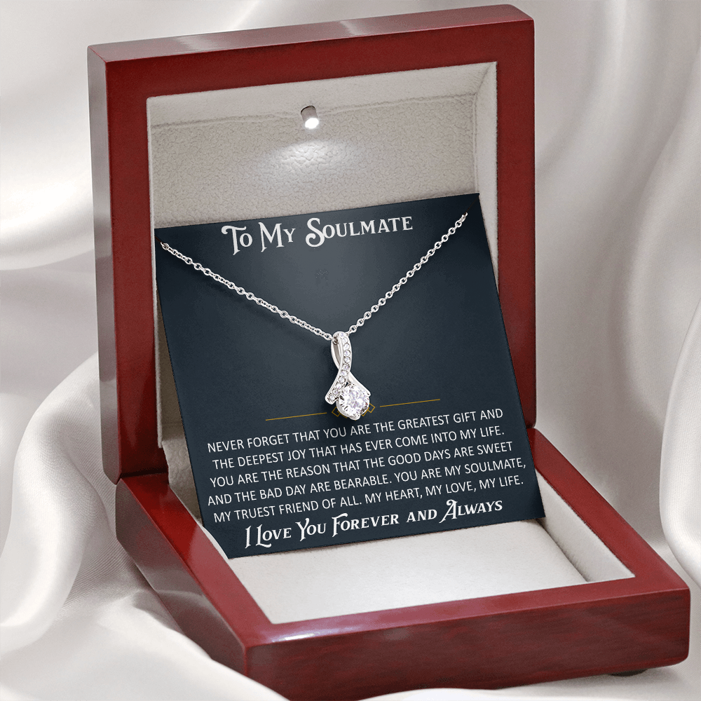 Gift for My Soulmate Alluring Beauty Necklace Engagement Jewelry For Future Wife (133603964867)