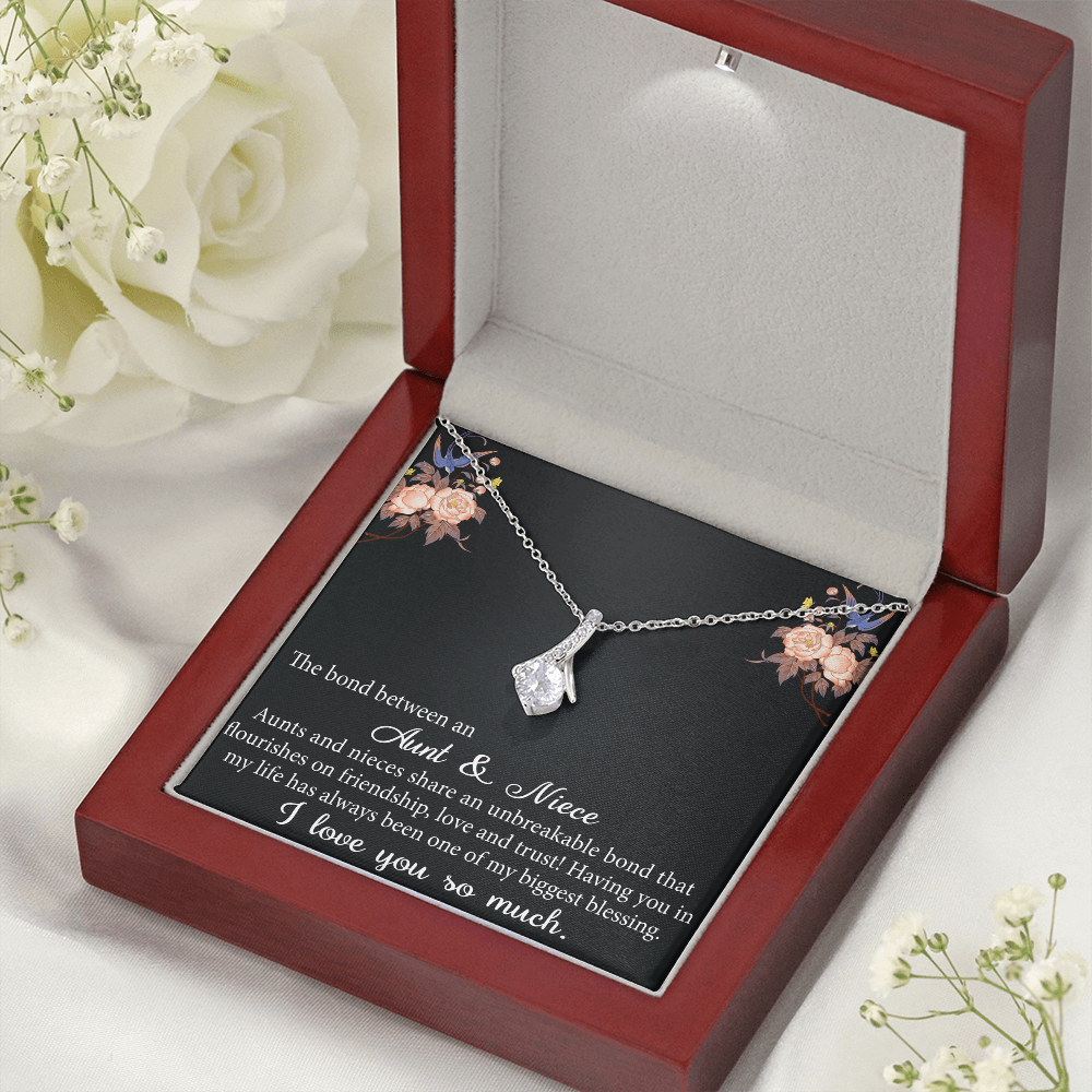 Aunt and Niece Gift Niece Keepsakes Alluring Necklace Auntie to Niece Jewelry (133716040134)
