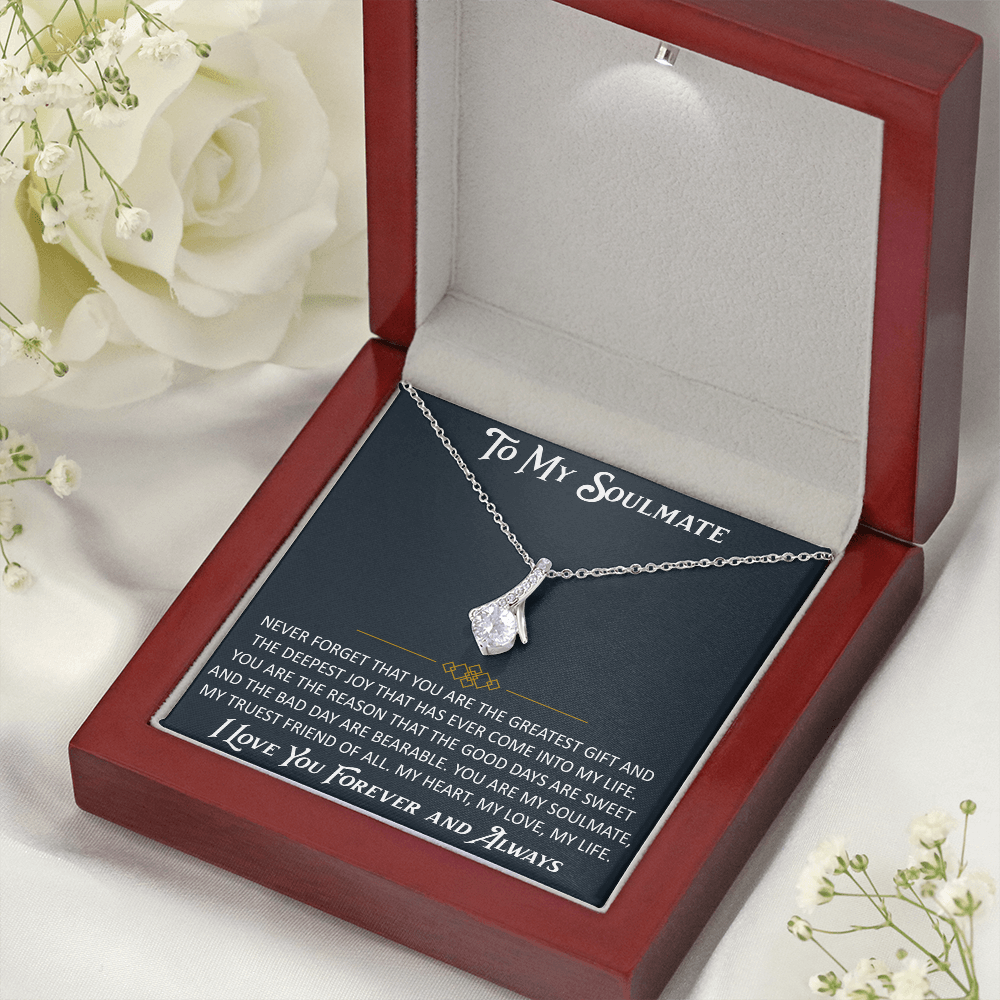 Gift for My Soulmate Alluring Beauty Necklace Engagement Jewelry For Future Wife (133603964867)