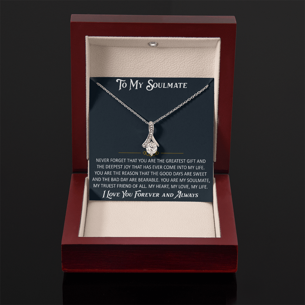 Gift for My Soulmate Alluring Beauty Necklace Engagement Jewelry For Future Wife (133603964867)
