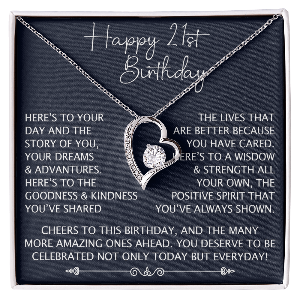 Happy Birthday to Your Daughter, Unique Forever Love Necklace Family Member Gift for Birthday Wedding Graduation Christmas