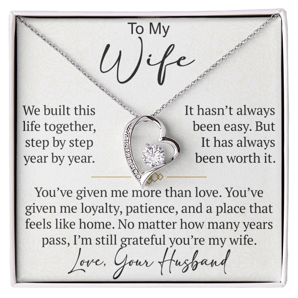 Forever Love Necklace Gift for Wife from Husband, To My Soulmate Wedding Anniversary Gift, Surprise Your Lover Gift on Special Occasions