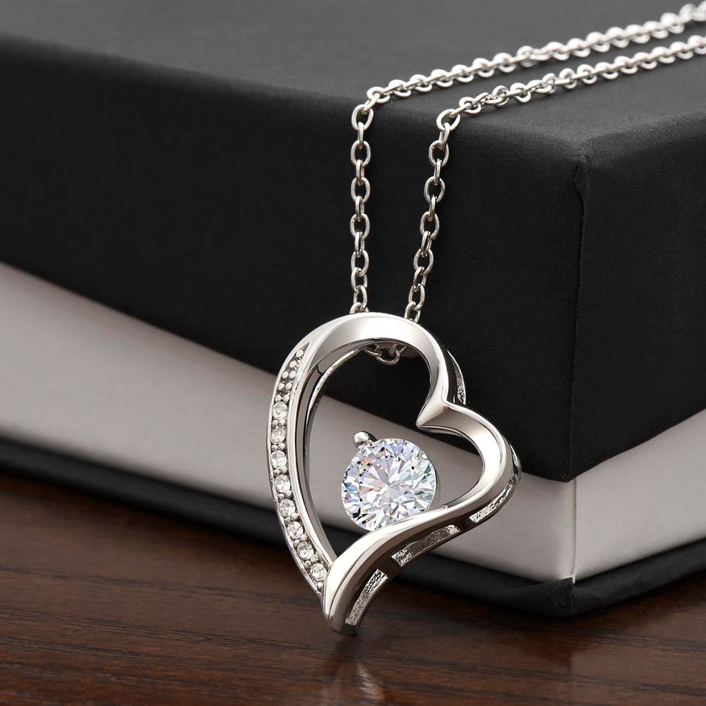 Forever Love Necklace For Loving Daughter from Dad - Unique Birthday Gift for Daughter, Graduation Gift for Little Girl