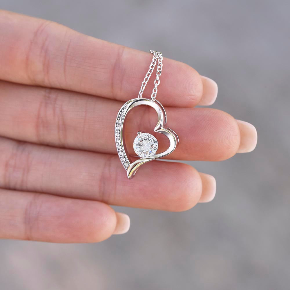 Forever Love Necklace for Wife From Husband, Anniversary Jewelry, Christmas Birthday Present for Her, To My Soulmate Gift